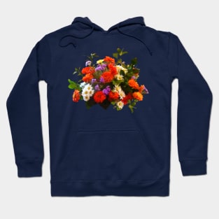 Chrysanthemums - Bouquet with Mums and Daisies Hoodie